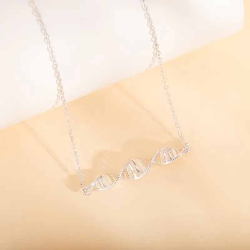 Signature DNA Necklace in Silver