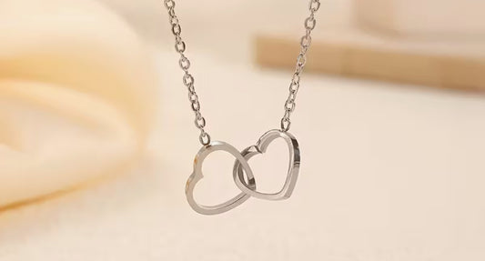 The Shared Heart Necklace in Silver