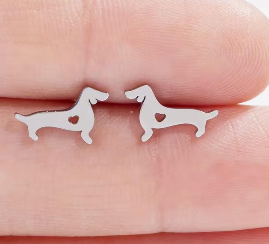 I Heart Doxie Studs